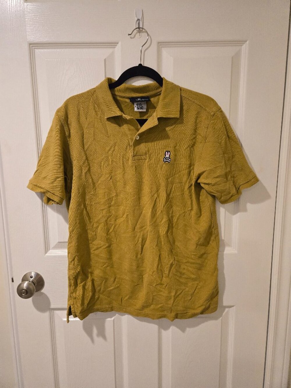 Psycho Bunny Short Sleeved Pique Polo Shirt Chartreuse 6/L